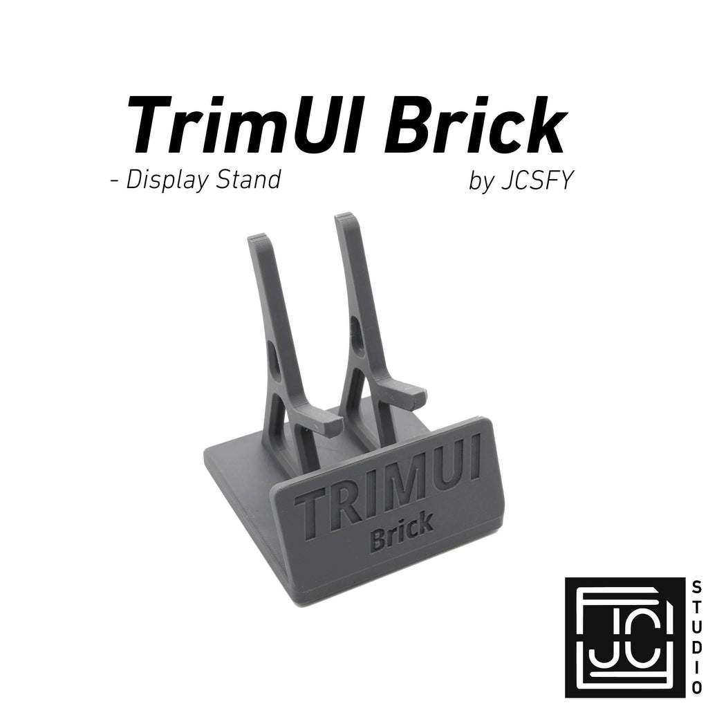Display Stand for TrimUI Brick TRIM UI with Charging Space | Dock Shelf Unit Gaming Retro Device Compatible with JCSFY Grips - Black