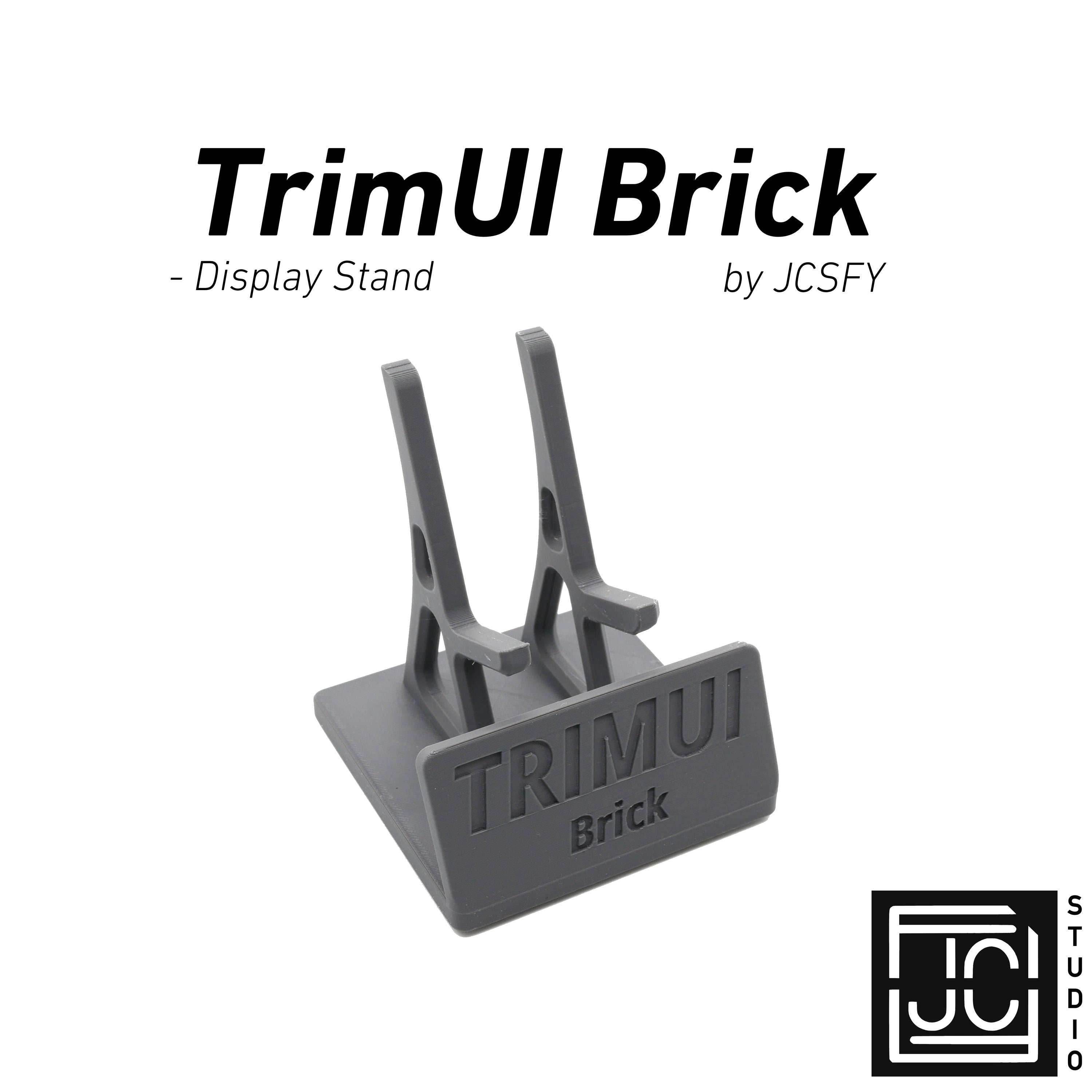 Display Stand for TrimUI Brick TRIM UI with Charging Space | Dock Shelf Unit Gaming Retro Device Compatible with JCSFY Grips - Black