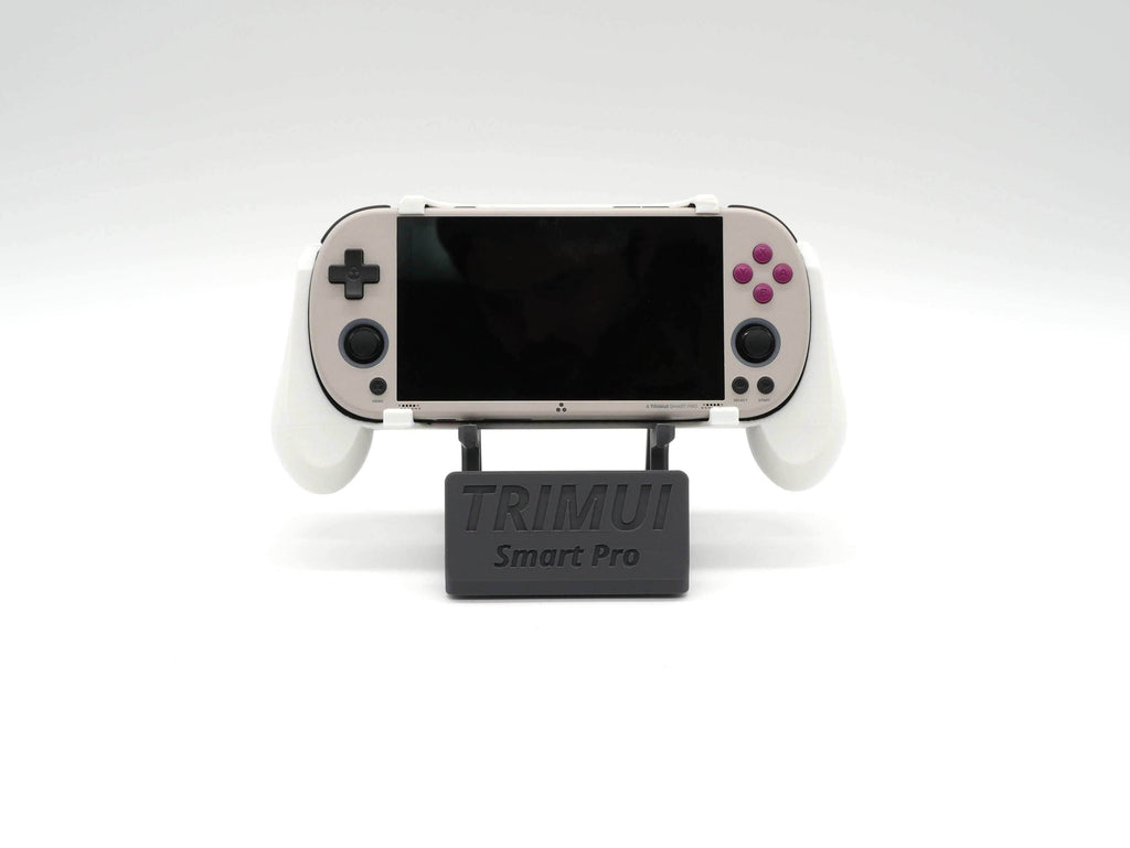 Display Stand for TrimUI Smart Pro with Charging Space | Dock Shelf Unit Gaming Retro Device Compatible with JCSFY Grips - Black