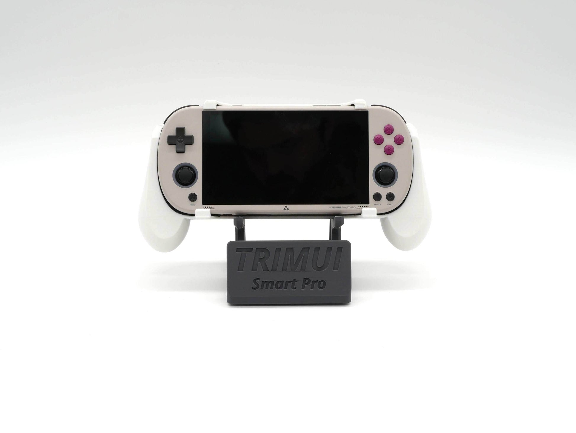 Display Stand for TrimUI Smart Pro with Charging Space | Dock Shelf Unit Gaming Retro Device Compatible with JCSFY Grips - Black