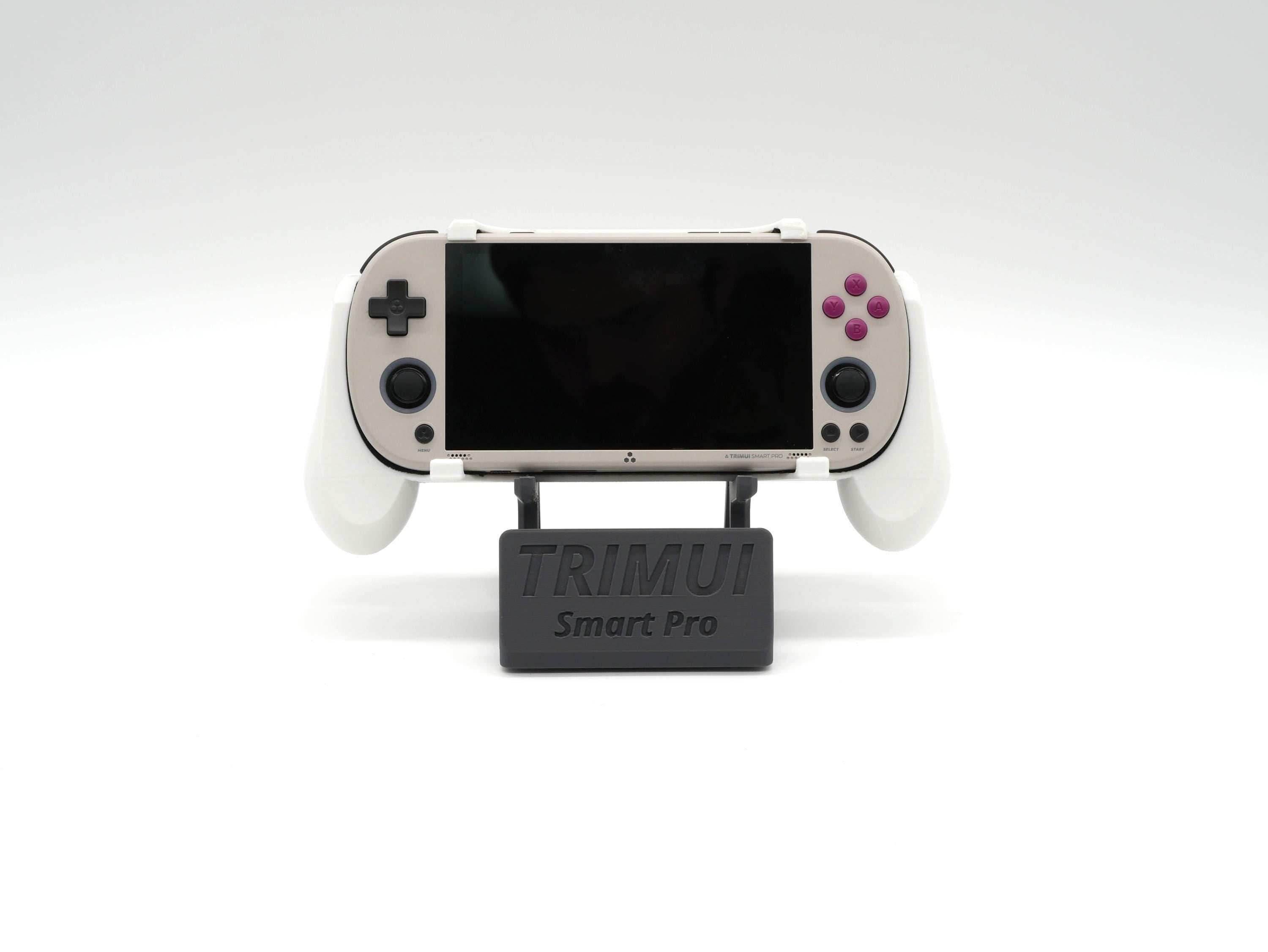 Display Stand for TrimUI Smart Pro with Charging Space | Dock Shelf Unit Gaming Retro Device Compatible with JCSFY Grips - Black