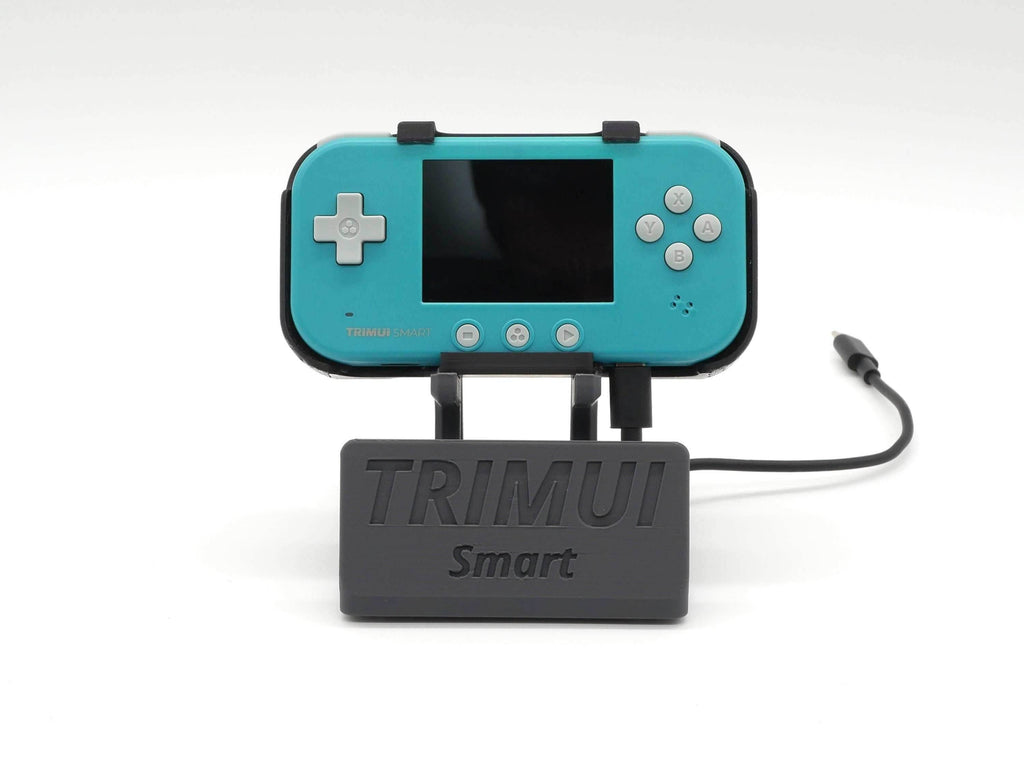 Display Stand for TrimUI Smart with Charging Space | Dock Shelf Unit Gaming Retro Device Compatible with JCSFY Grips - Black
