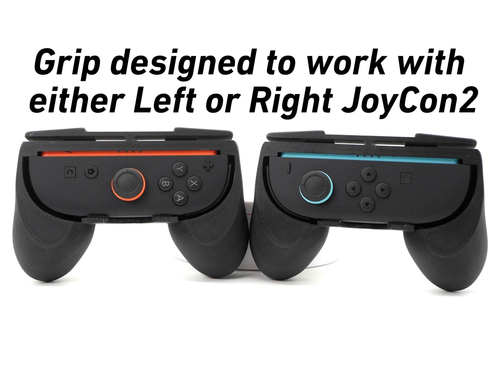 Comfort Grip for Single Joy-Con 2 | Nintendo Switch 2 Single Controller Felt Lined Paddle Universal Fit for Left or Right Joy Con 2 by JCSFY - Black