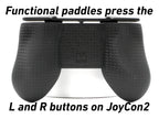 Comfort Grip for Single Joy-Con 2 | Nintendo Switch 2 Single Controller Felt Lined Paddle Universal Fit for Left or Right Joy Con 2 by JCSFY - Black