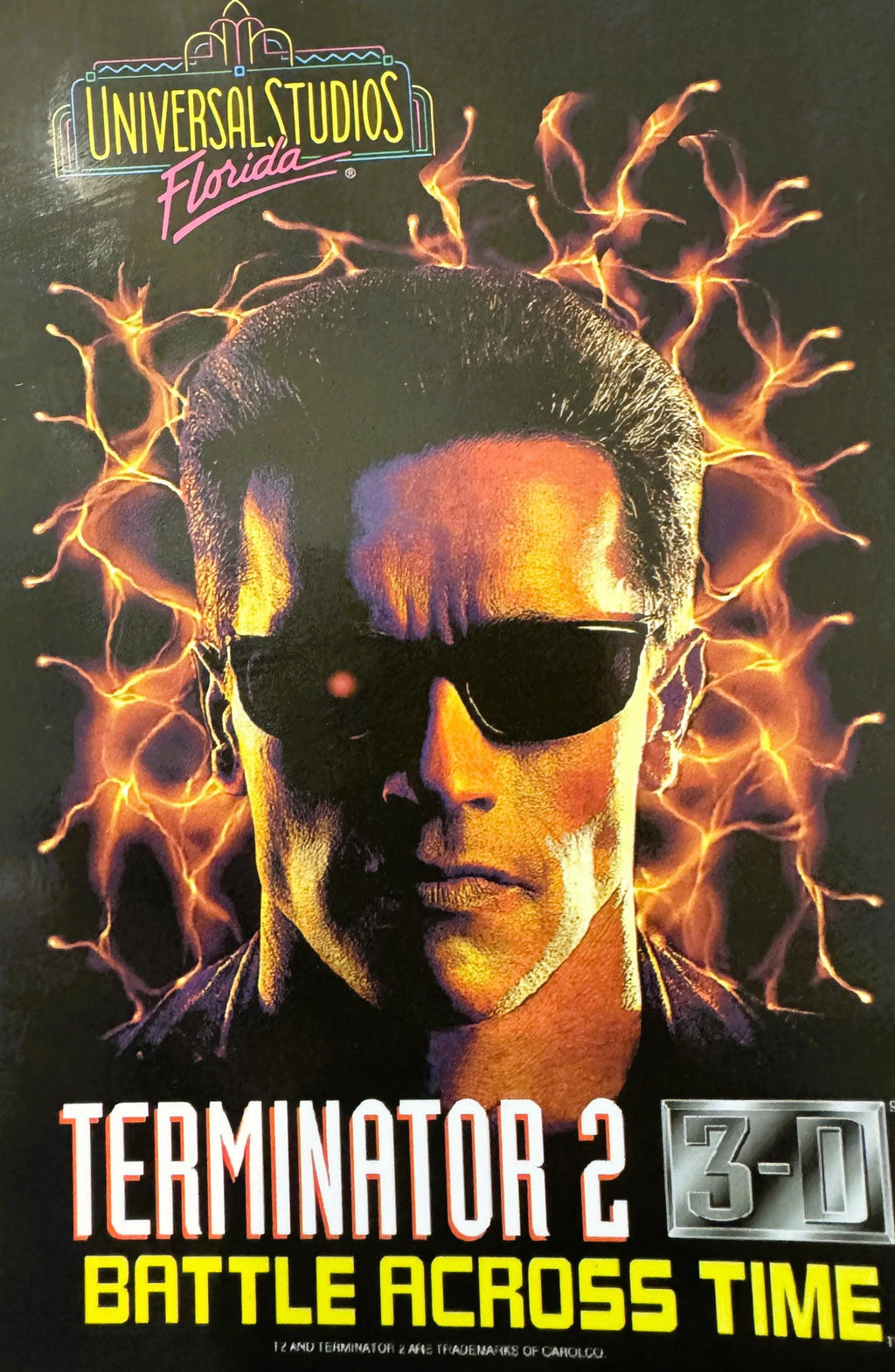 1996 Terminator 2: 3‑D Postcard — Universal Studios Attraction Memorabilia
