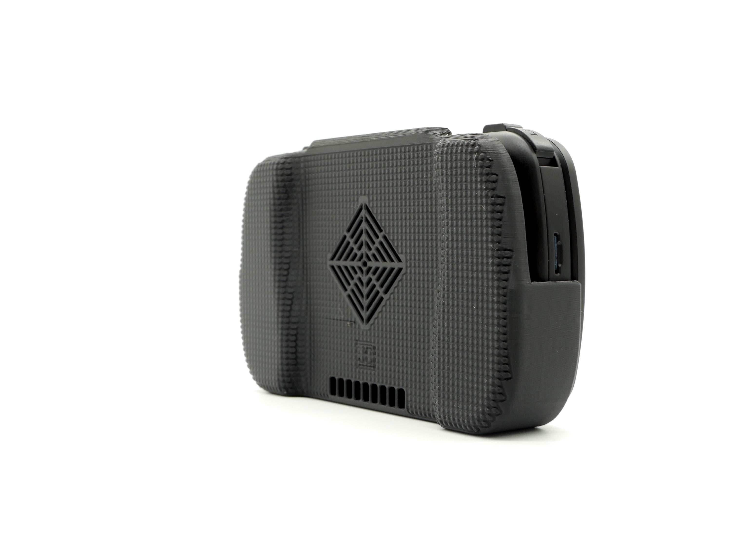 Felt Slim Grip for Anbernic RG Slide Slim Comfort Grip with Felt Wrap Ergonomic RG-Slide Handheld Deluxe - Black