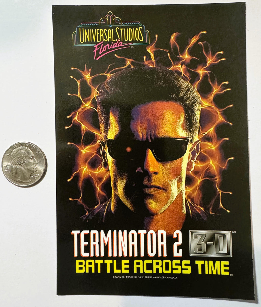 1996 Terminator 2: 3‑D Postcard — Universal Studios Attraction Memorabilia