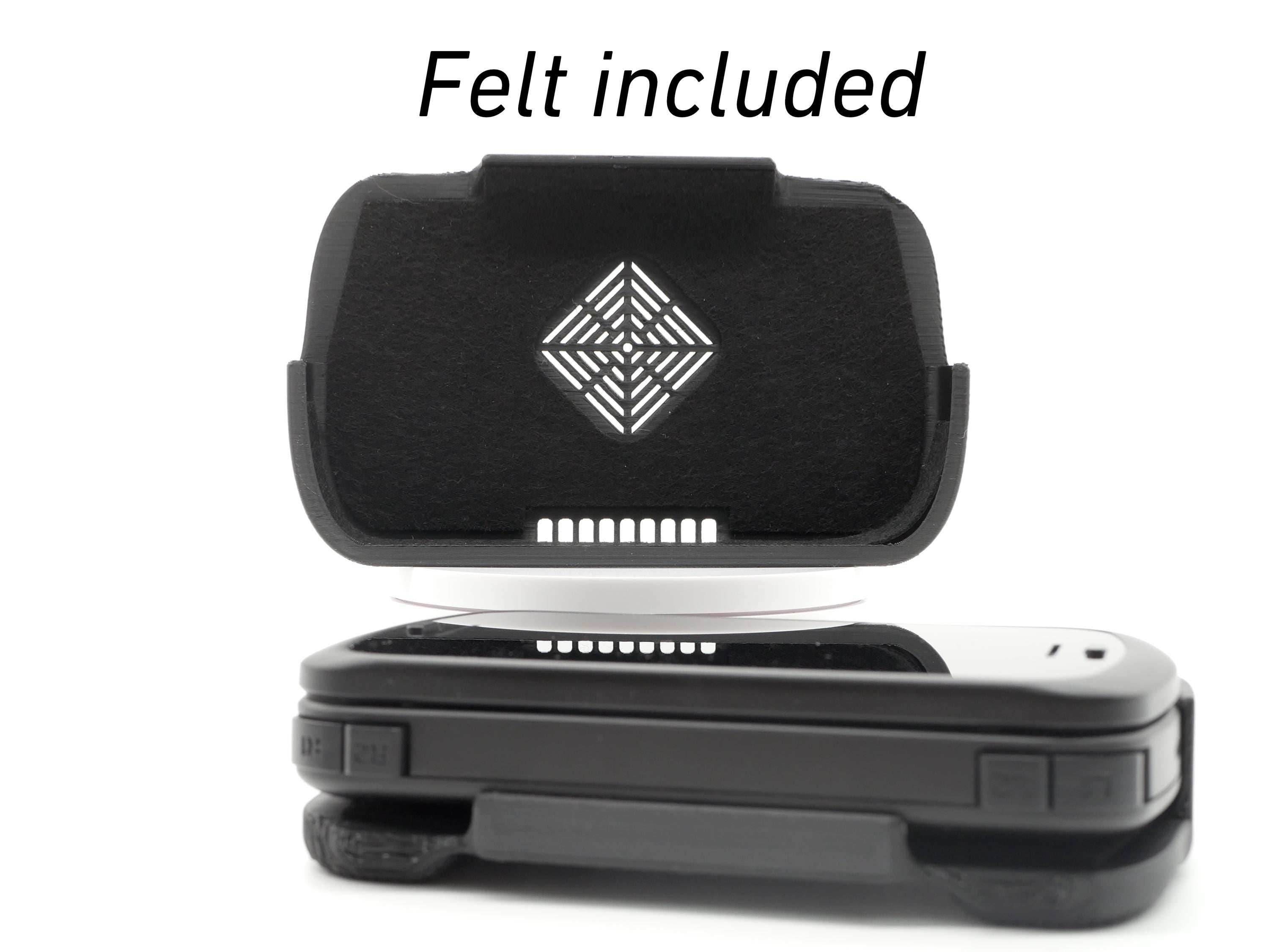 Felt Slim Grip for Anbernic RG Slide Slim Comfort Grip with Felt Wrap Ergonomic RG-Slide Handheld Deluxe - Black