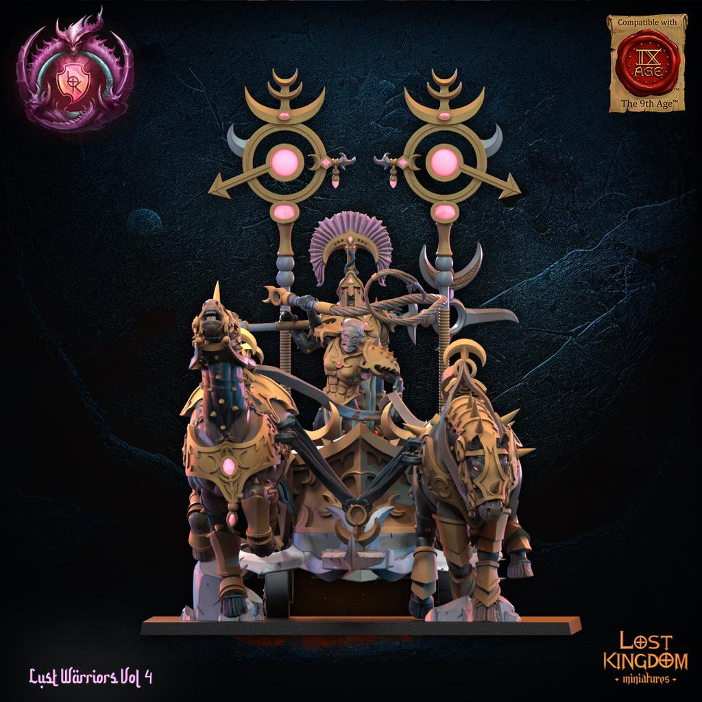 3D Printed Lust Chosen Chariot by Lost Kingdom Miniatures