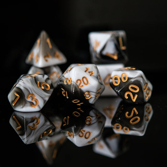 Illustration Acrylic Dice Set