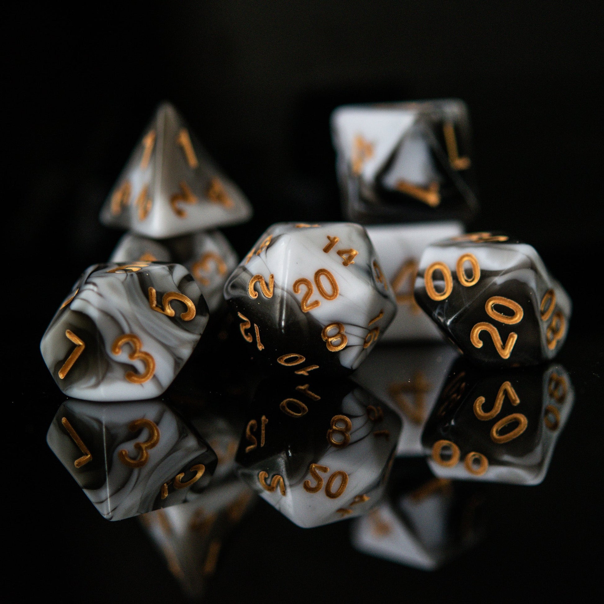 Illustration Acrylic Dice Set