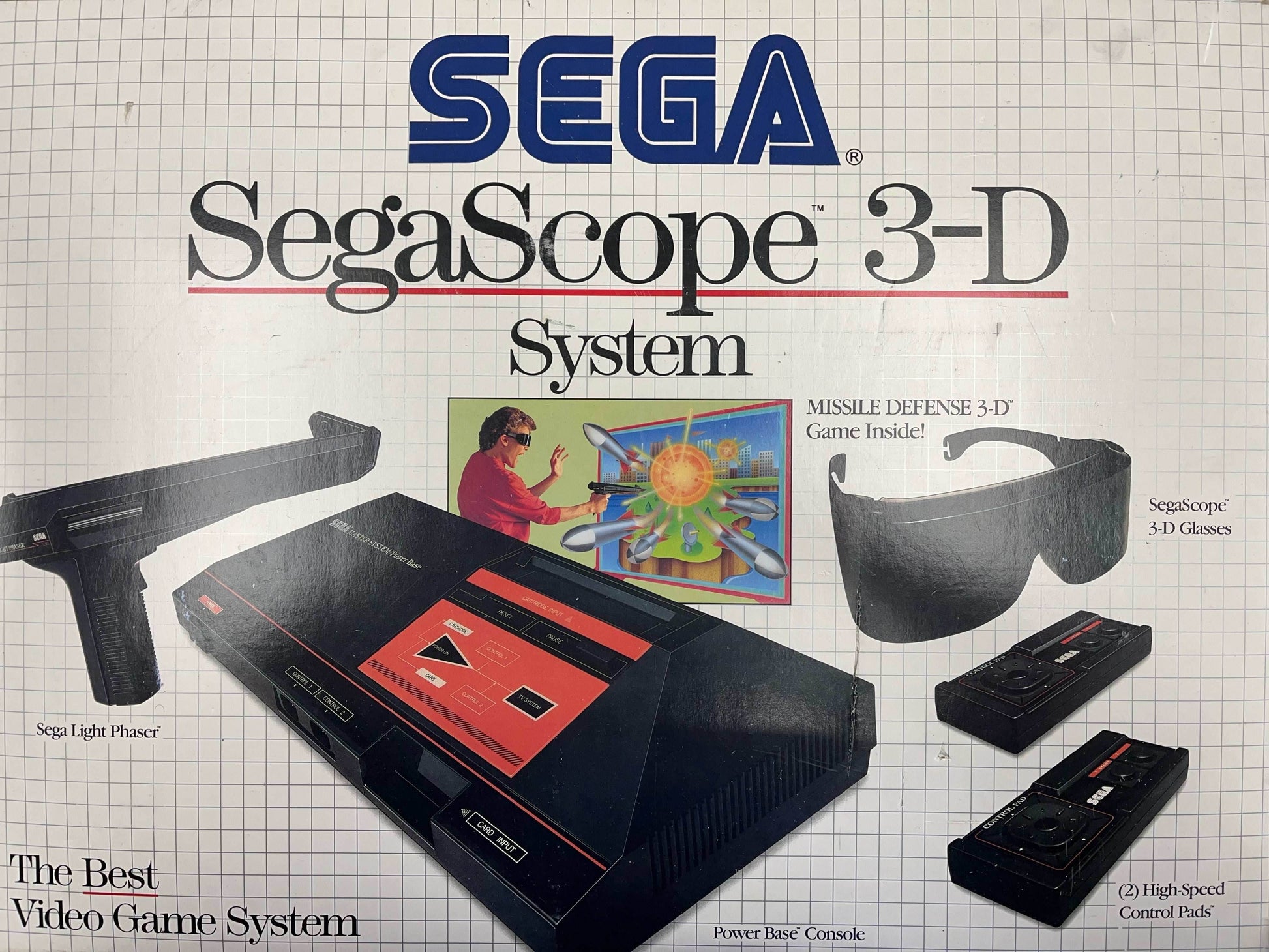 Sega Scope 3-D Bundle + Maze hunter 3-D Bundle (Sega Master System) - Game Console Only