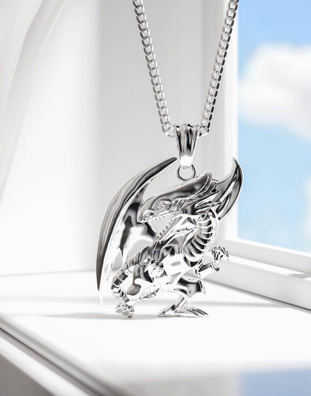 Yu-Gi-Oh!™ Blue Eyes White Dragon Necklace - Black