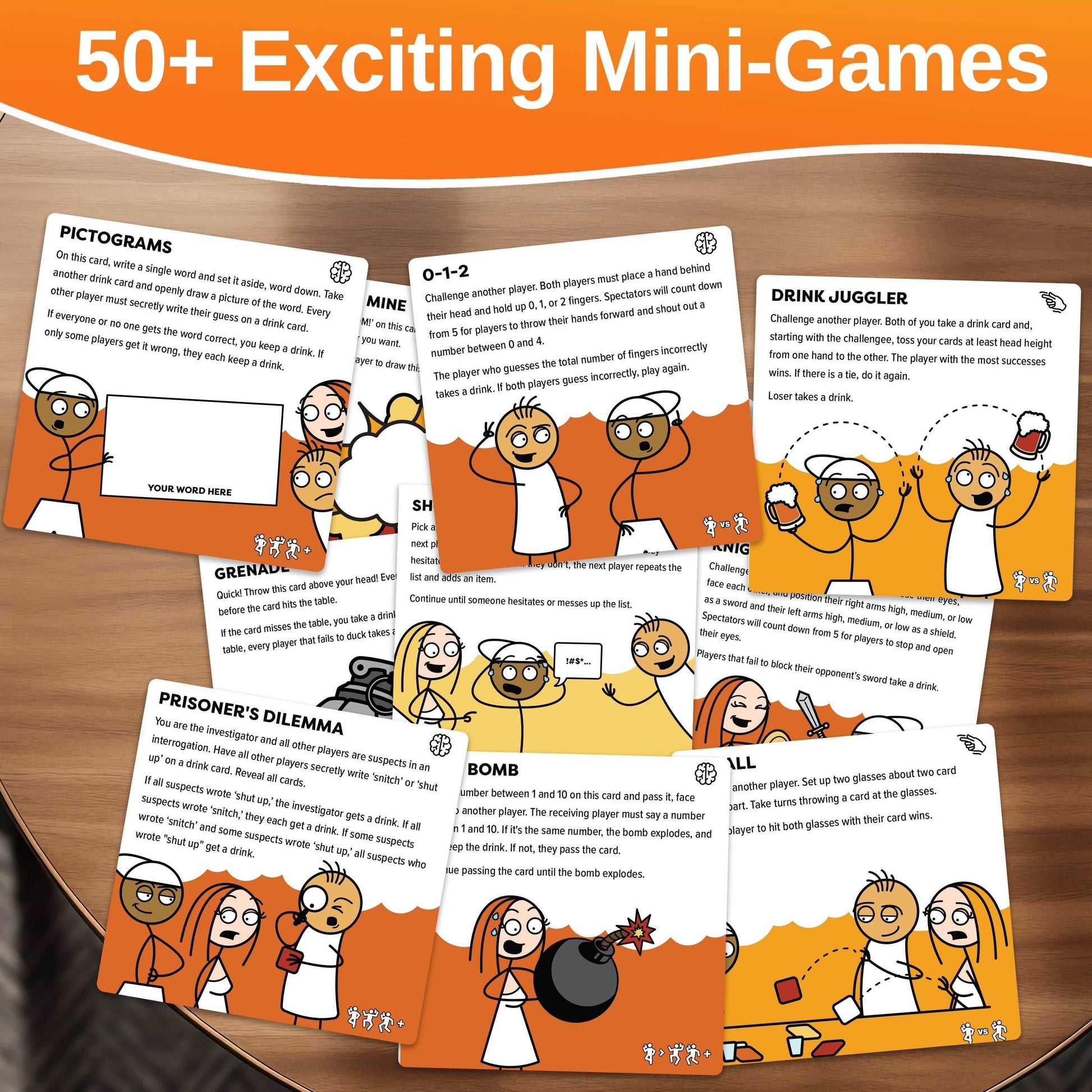 The Drinking Game Game - A Collection of Fun Adult Mini Games for Parties - 