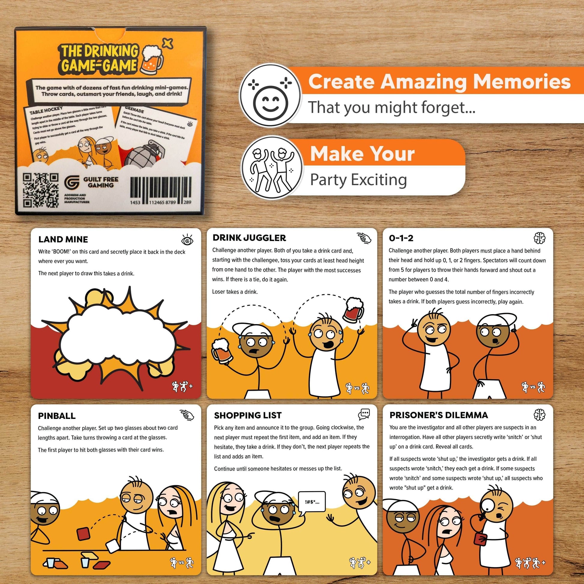 The Drinking Game Game - A Collection of Fun Adult Mini Games for Parties - 