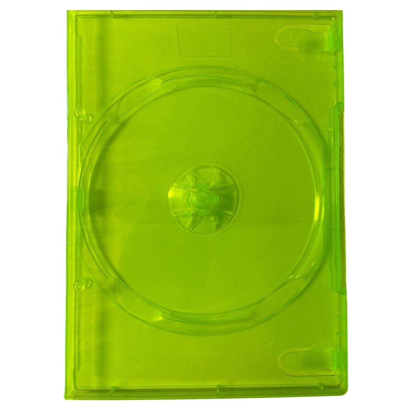 XBOX 360 Translucent Green Video Game Replacement Shell Storage Case - 