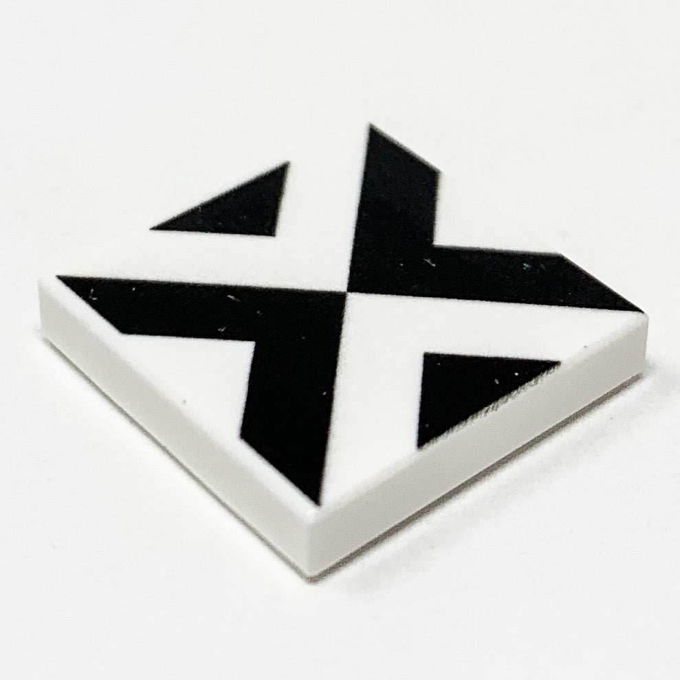 Black & White Kitchen / Diner Flooring - B3 Customs® Printed 2x2 Tile - 