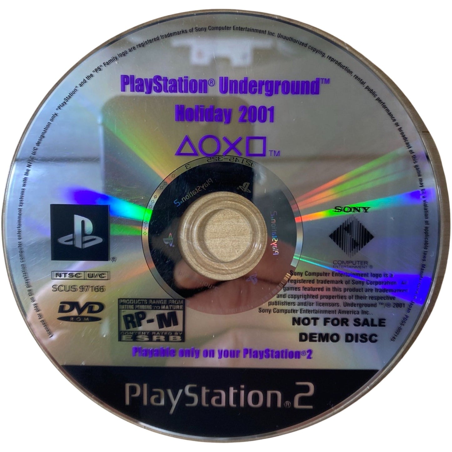 Playstation Underground Holiday 2001 - PlayStation 2 (LOOSE)