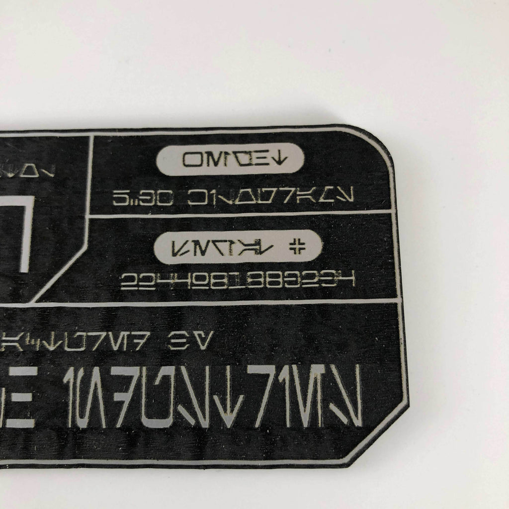 DH-17 Star Wars Blaster Plaque - 
