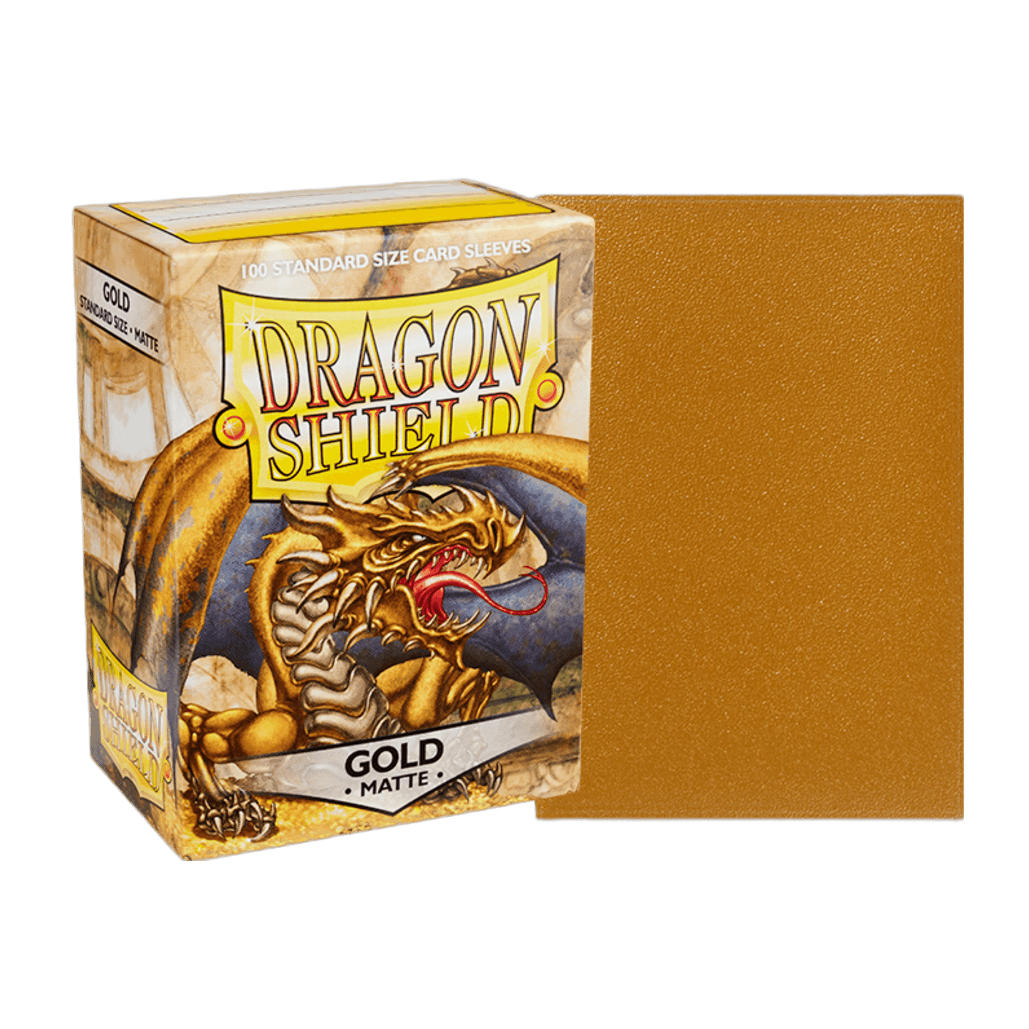 Dragon Shield Matte Sleeves 100ct | Standard - Gold Matte