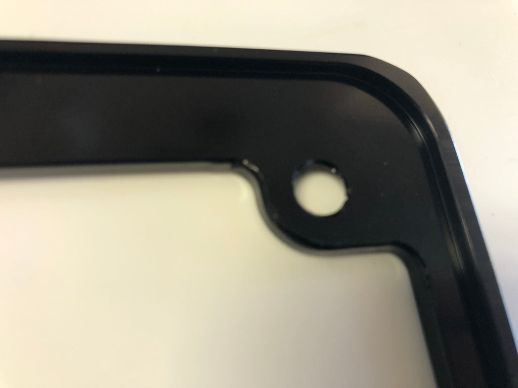 Flame Design Billet Aluminum Motorcycle License Plate Frame