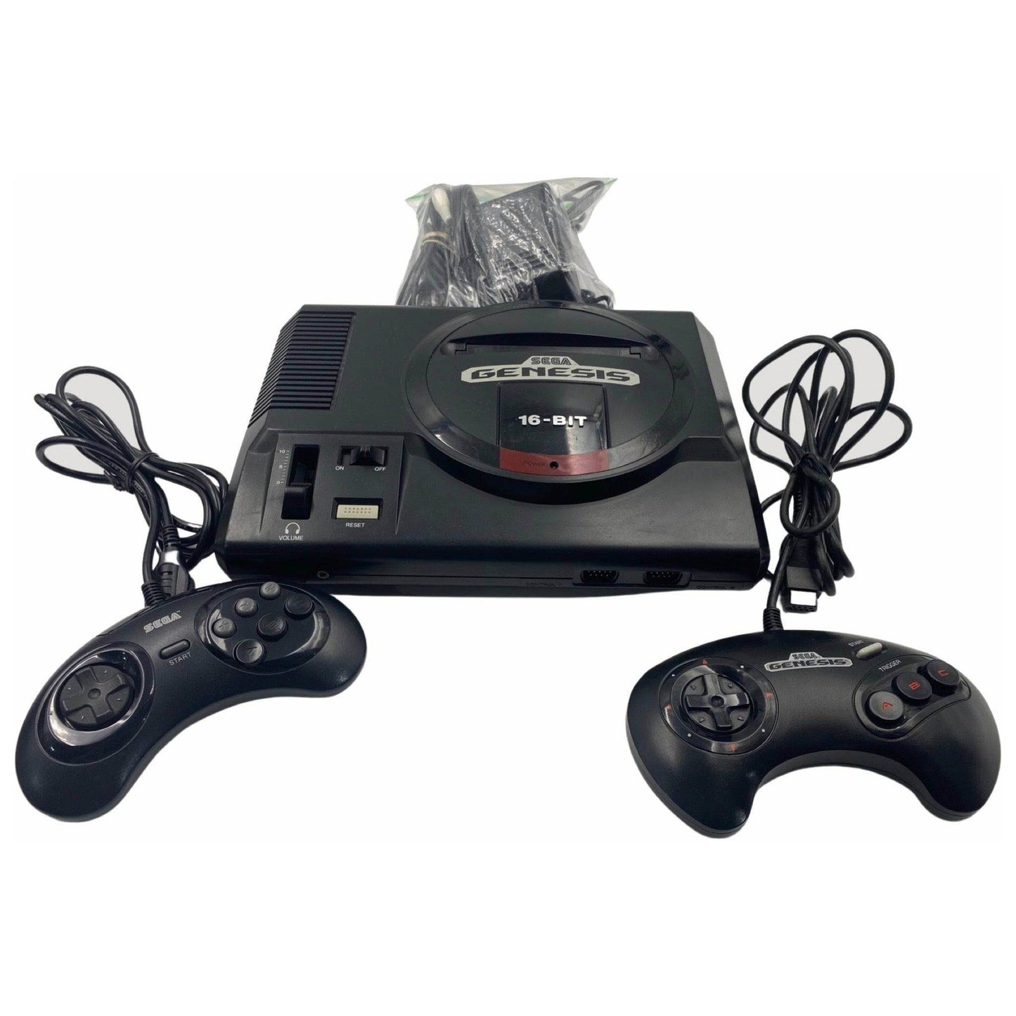 Sega Genesis Model 1 Console - Sega Genesis (Refurbished) - 1 Regular Sega OEM & 1 6 Button Sega Controller Pad (Refurbished)