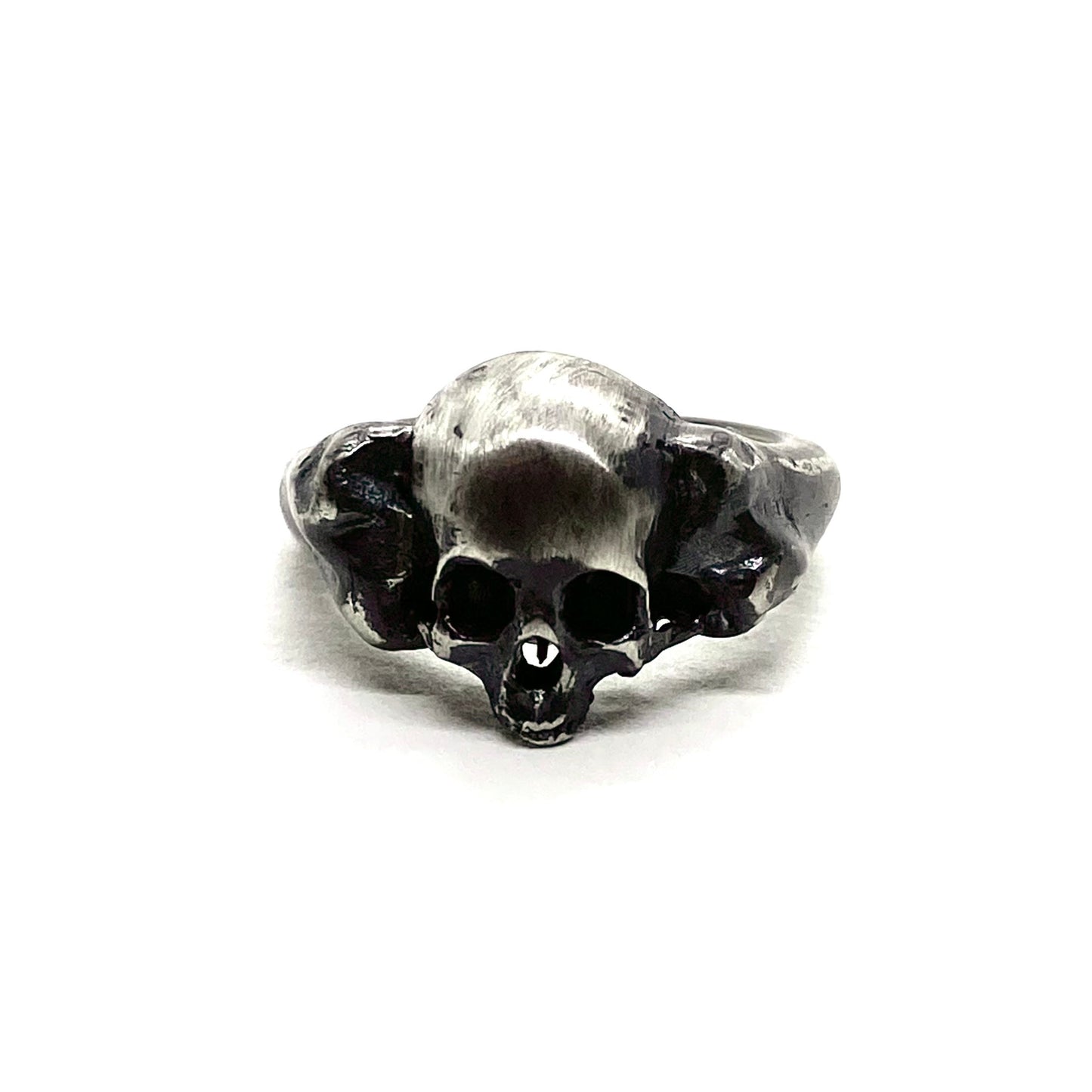 Skull and Bones Ring in Sterling Silver Fulfilled Julian The 2nd