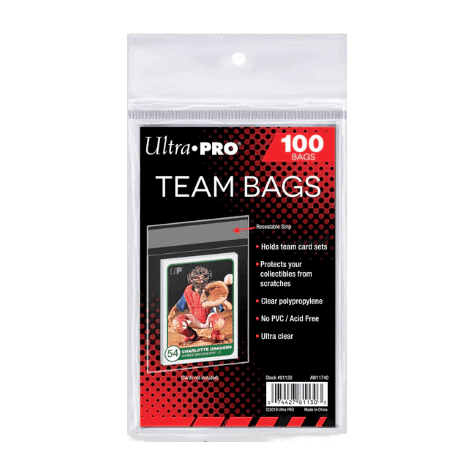 Ultra-Pro Team Bags 100ct - 