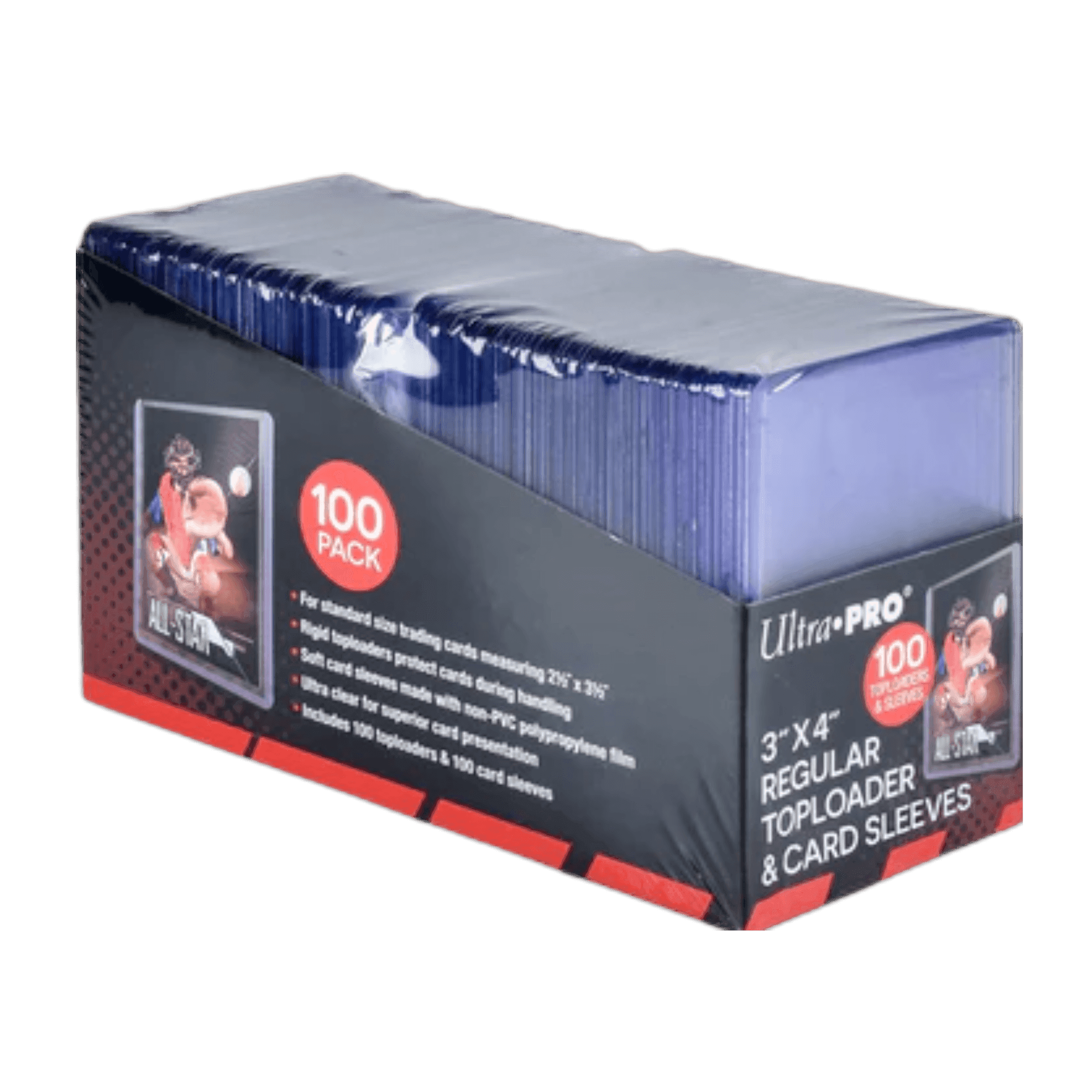 100-Pack Ultra-Pro Toploader and Sleeves | New - 