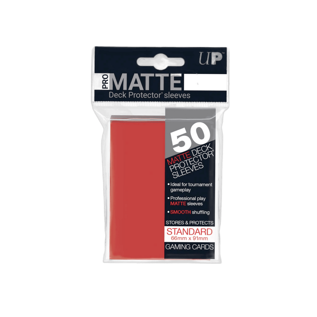 Ultra-Pro Pro Matte Sleeves 50ct Standard Size - Solid Red