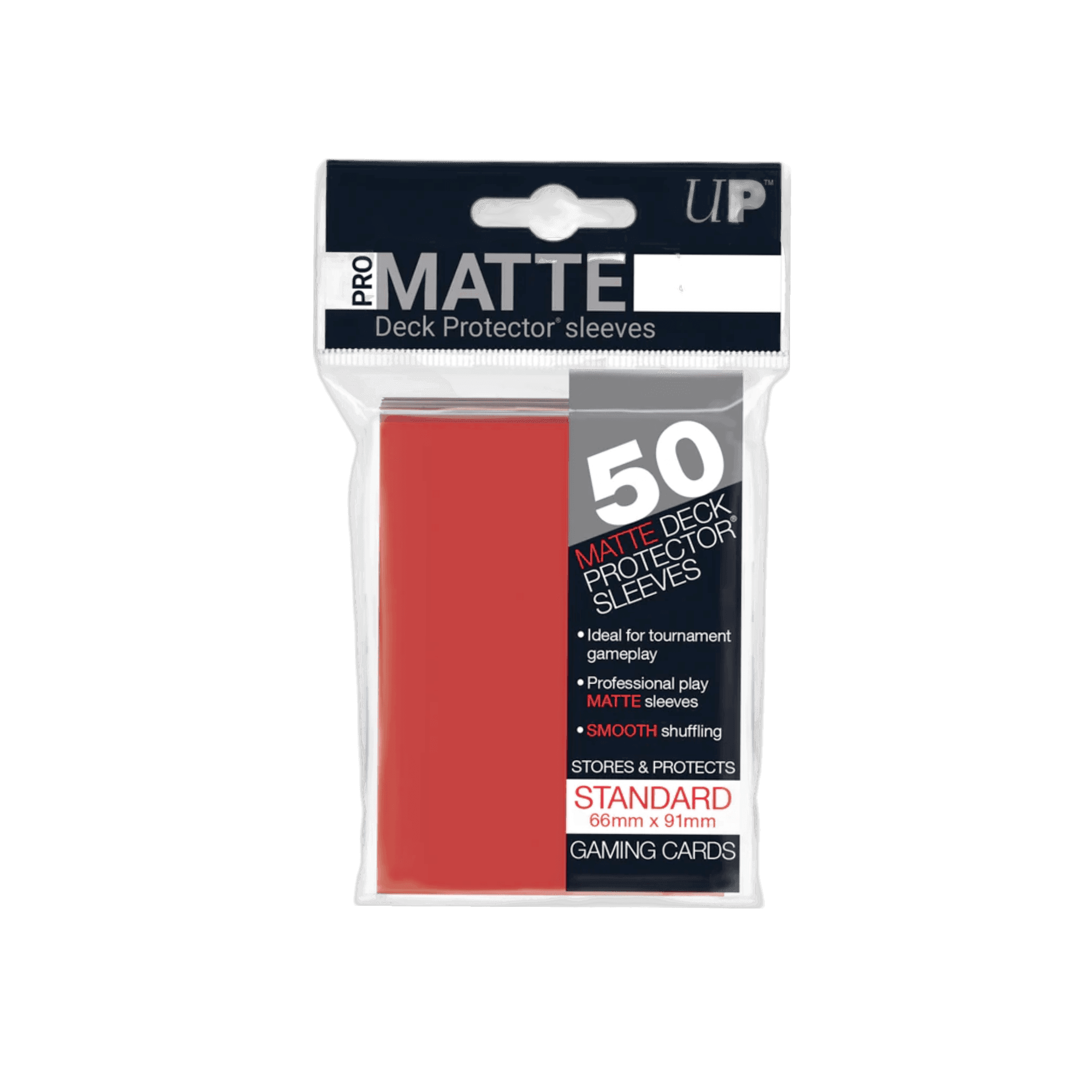 Ultra-Pro Pro Matte Sleeves 50ct Standard Size - Solid Red