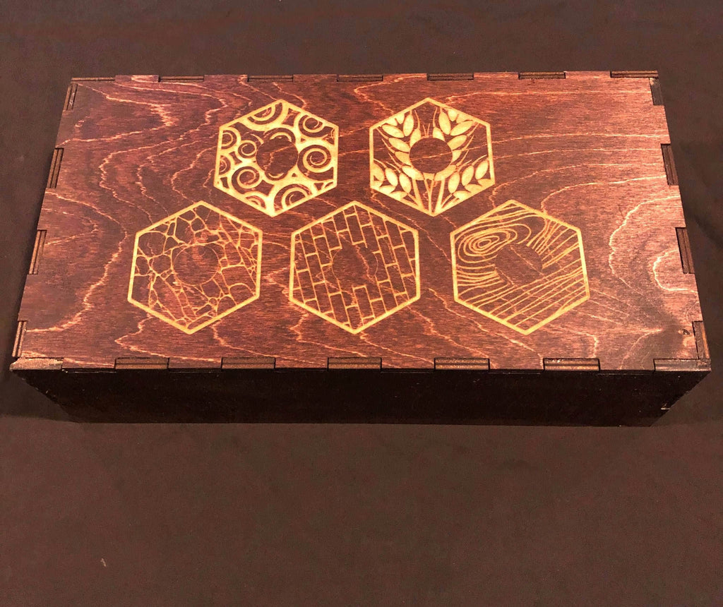 Catan Game Set Wood Box - 5 Tile Graphic