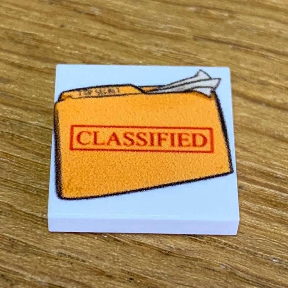 B3 Customs® Printed Classified Document (2x2 Tile) - 