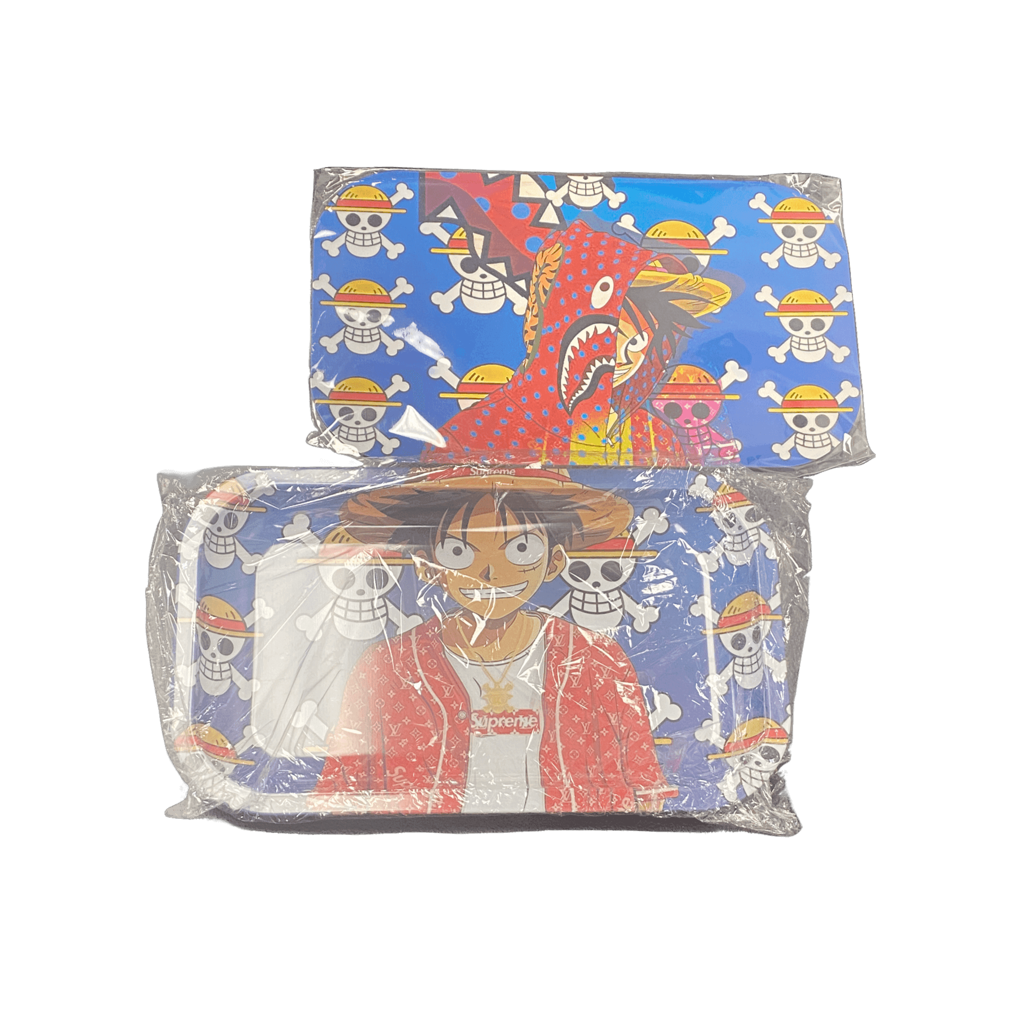10” Metal Tray with Lid - One Piece / Supreme Mashup