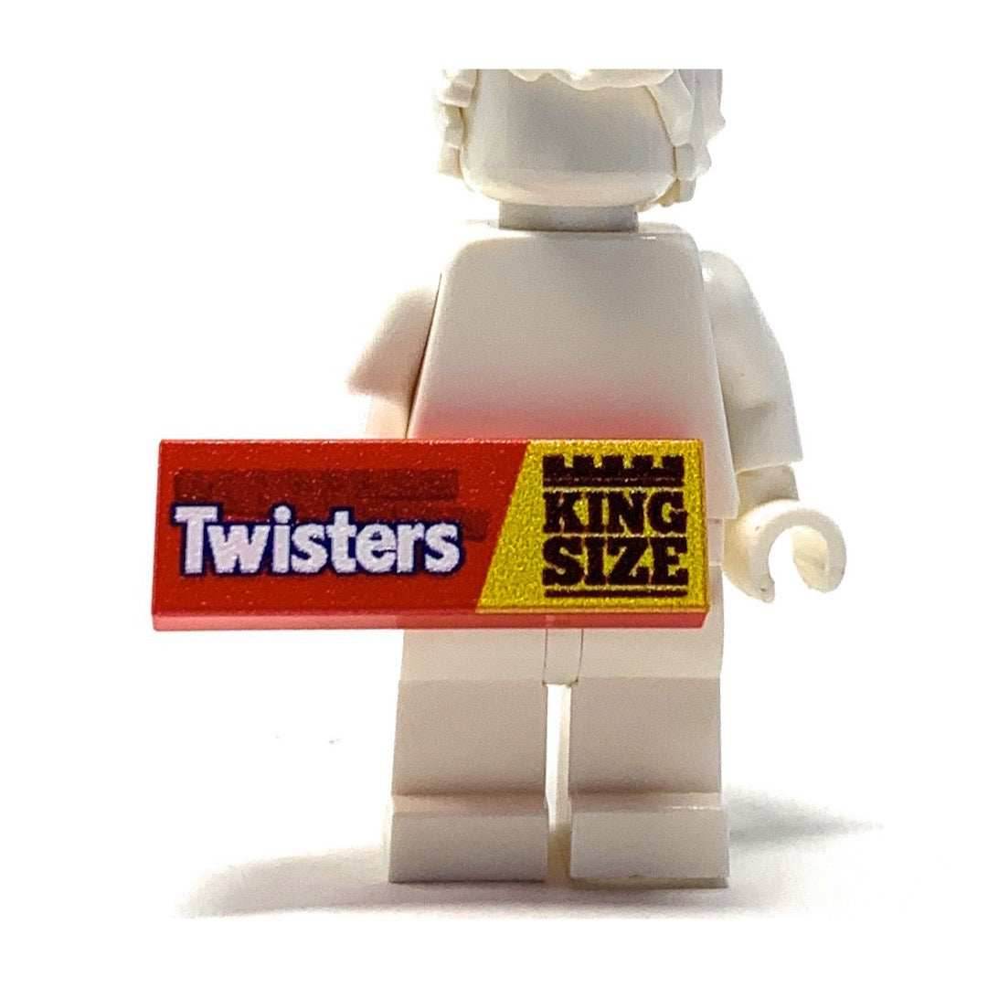 Twisters Candy (King Size) - Custom Printed 1x3 Tile made using LEGO part - B3 Customs - 