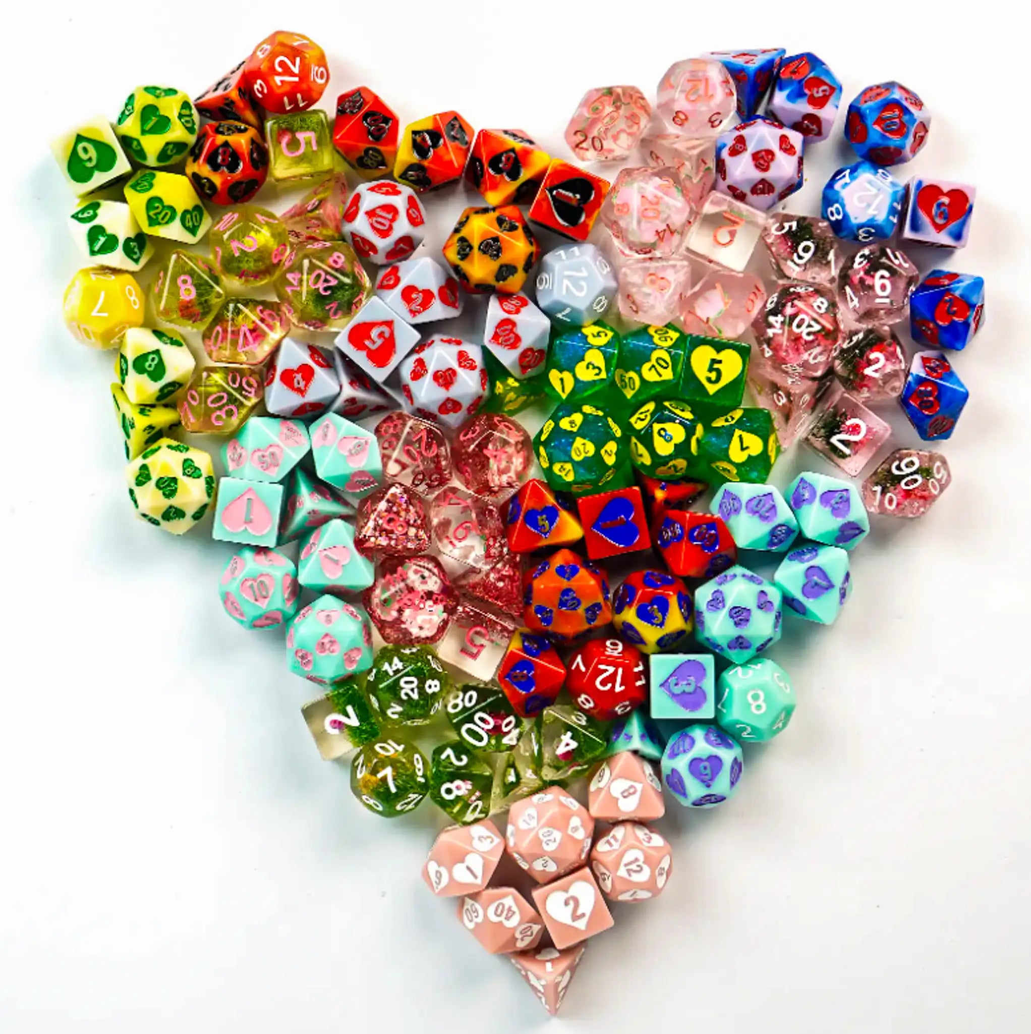 Sweetheart Mystery Dice – Love Themed Dice, Pin, and Sticker