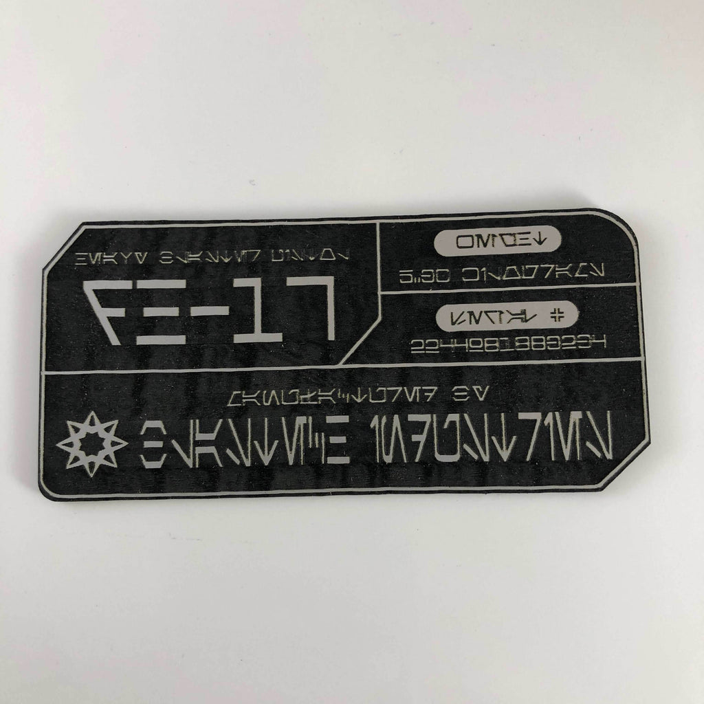 DH-17 Star Wars Blaster Plaque - 
