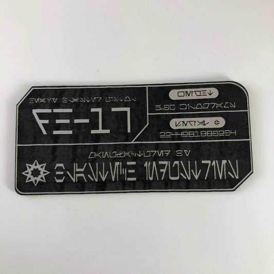 DH-17 Star Wars Blaster Plaque - 