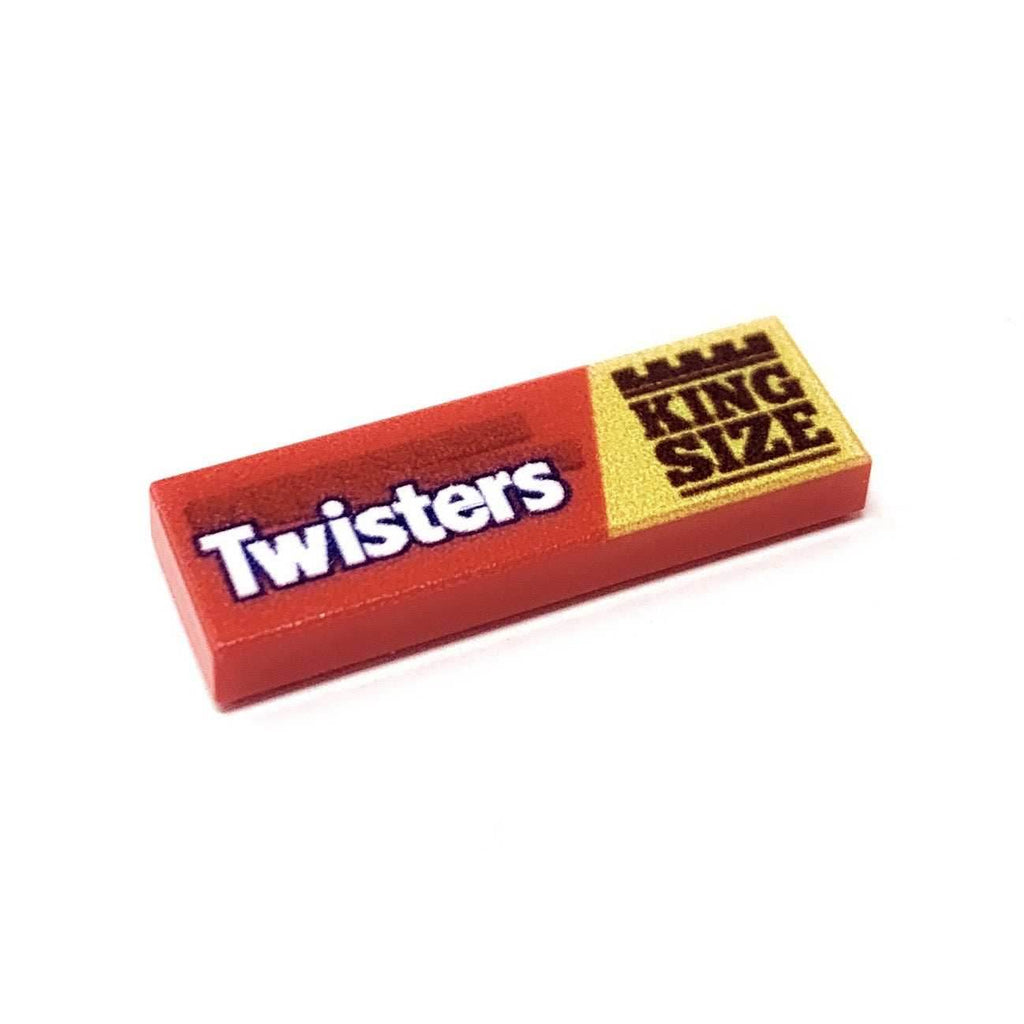 Twisters Candy (King Size) - Custom Printed 1x3 Tile made using LEGO part - B3 Customs - 
