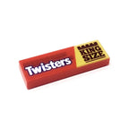 Twisters Candy (King Size) - Custom Printed 1x3 Tile made using LEGO part - B3 Customs - 