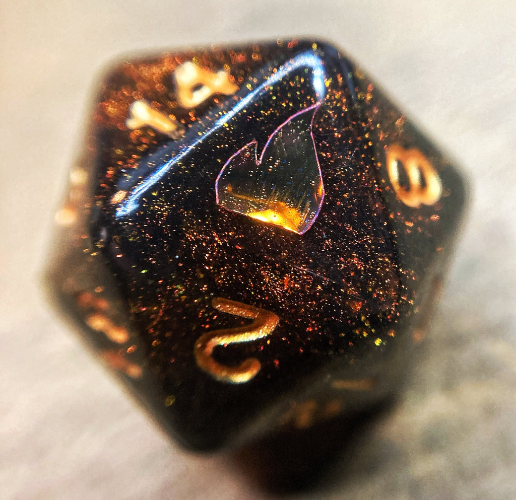 Caleb Inspired Color Shifting Handmade D20 Dice