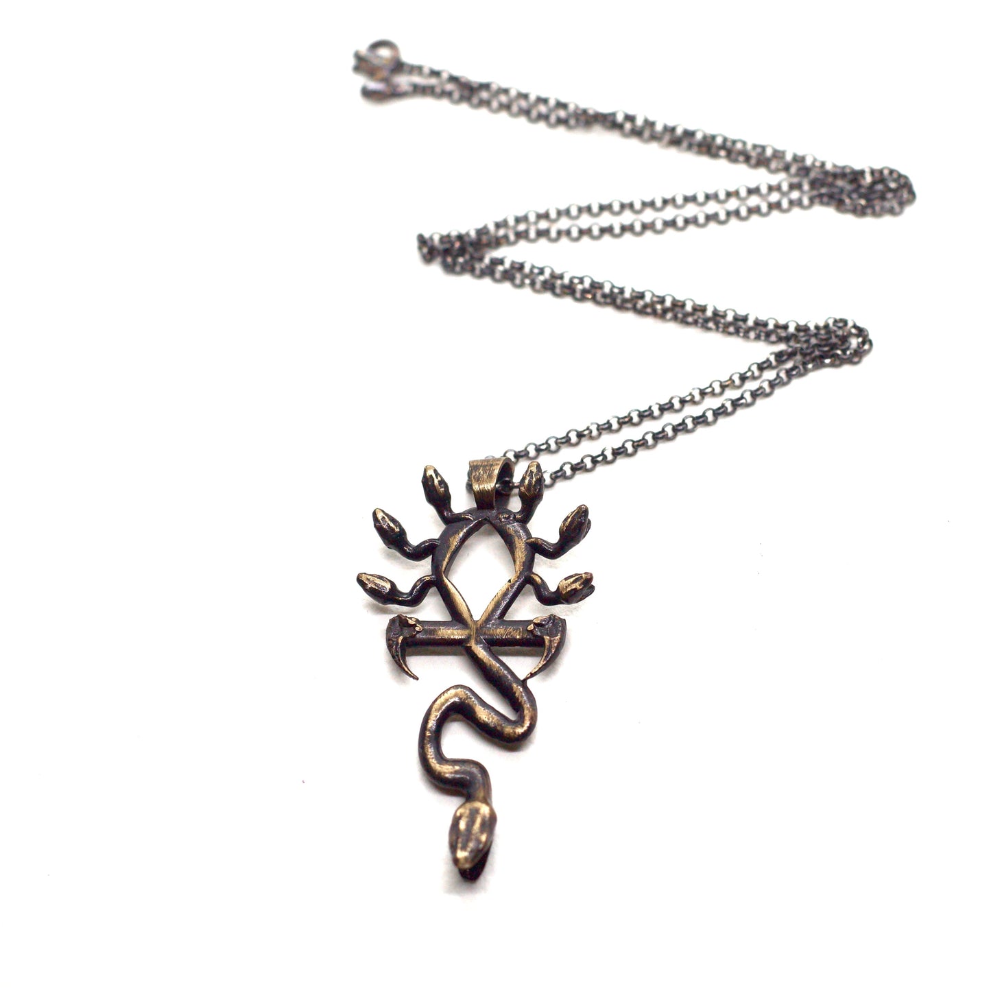 Medusa Ankh Necklace in Bronze Fulfilled Julian The 2nd