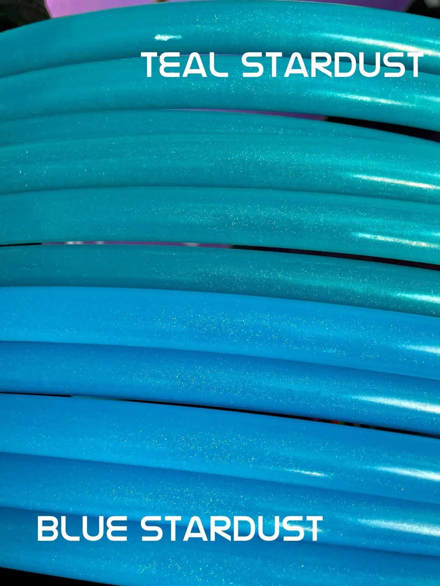 Teal Stardust (5/8) Polypro Hula Hoop - 