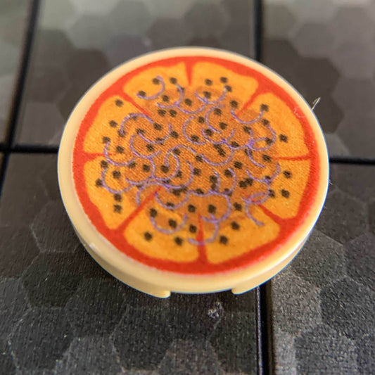 Sausage & Onions Pizza Pie - Custom (2x2 Round Tile) - 