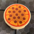 Pepperoni Pizza Pie Custom (2x2 Round Tile) made using LEGO part - 