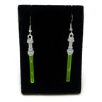 Lightsaber (Star Wars) Earrings made from LEGO Bricks - B3 Customs - Green