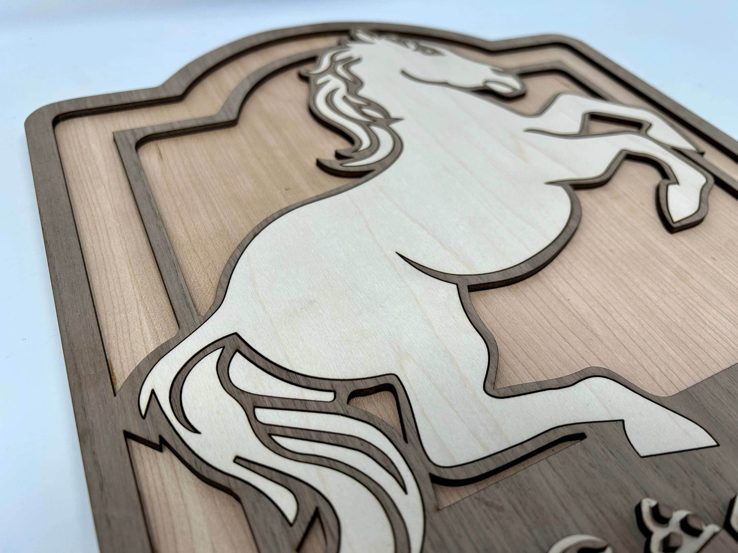 The Prancing Pony Sign - Single Sided Maple Horse