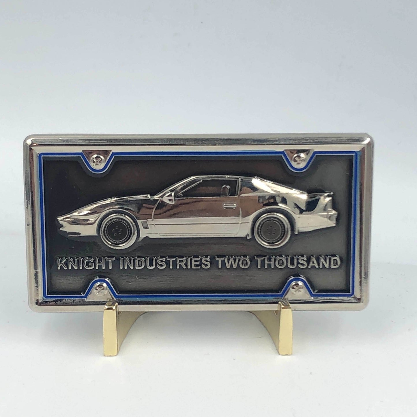 KK-017 Knight Rider KITT License Plate Challenge Coin Medallion - 