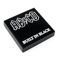 AB / CD Built in Black Music Album Cover (2x2 Tile) made using LEGO tile - 