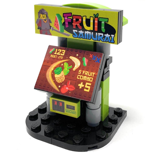 Fruit Samurai Arcade Building Set made using LEGO parts - B3 Customs - 